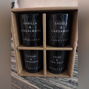Sand + Fog Black Votive Candle Collection